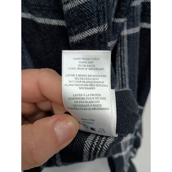 Rails Hunter Shirt Womens Medium Black Plaid Flannel Lurex Button Up Long Sleeve - Picture 8 of 11